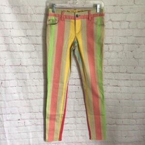 Alice + Olivia by Stacey Bendet Striped Jeans - Size 4
